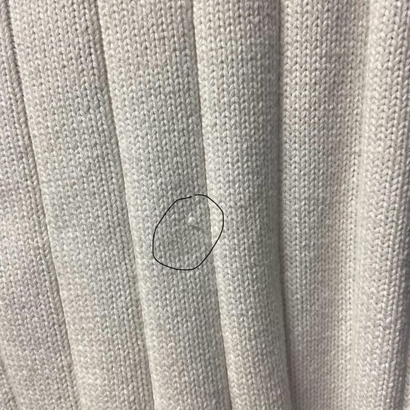 Vintage Pierre Cardin knit gold navy and white sweater cardigan size M - Picture 9 of 11